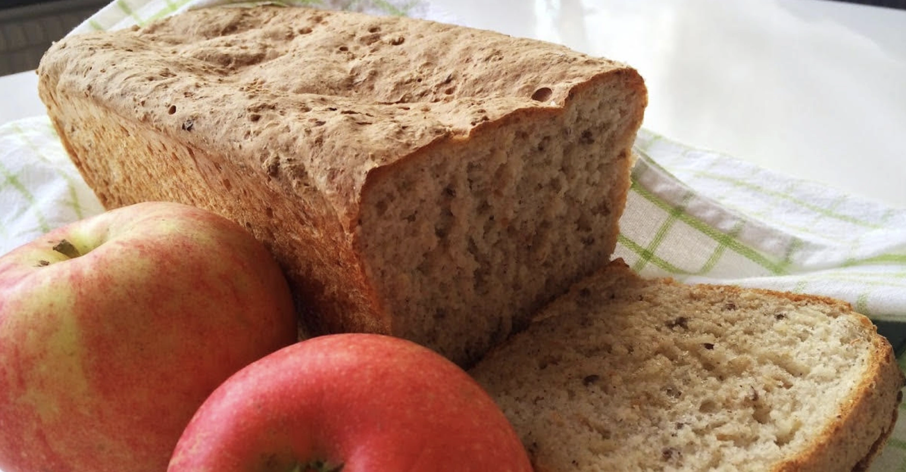Bread and a Red Apple