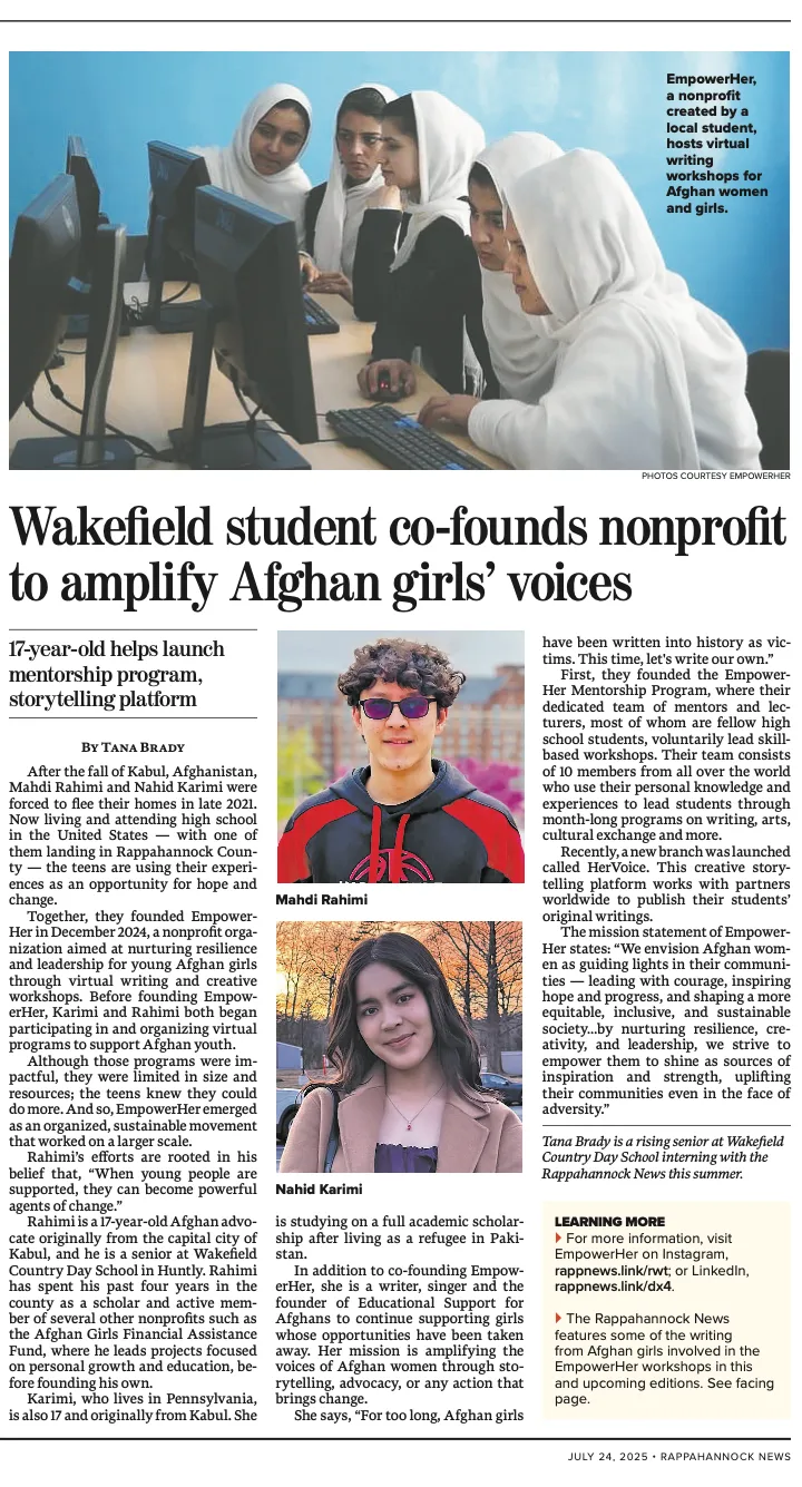 EmpowerHer in the news